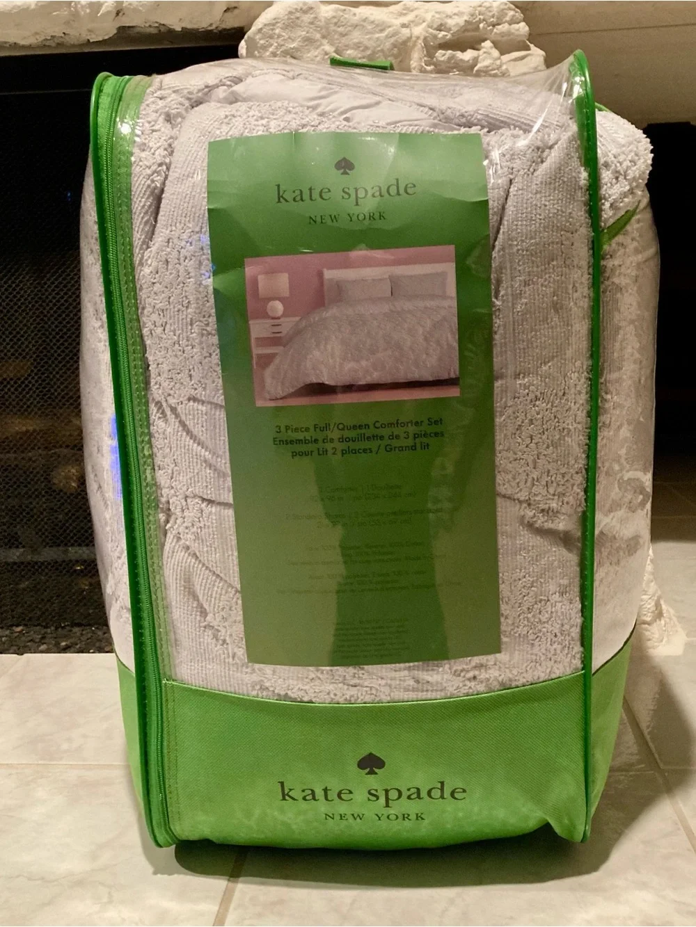 NEW Kate Spade New York Pop Floral in Light Morning Glory- Queen size